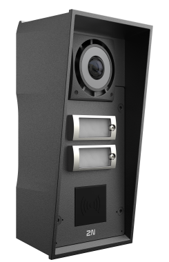2N IP Force 2.0 - 2 Ruftasten + Kamera * RFID-ready; 10W Lautsprecher (IP69 / IK10)